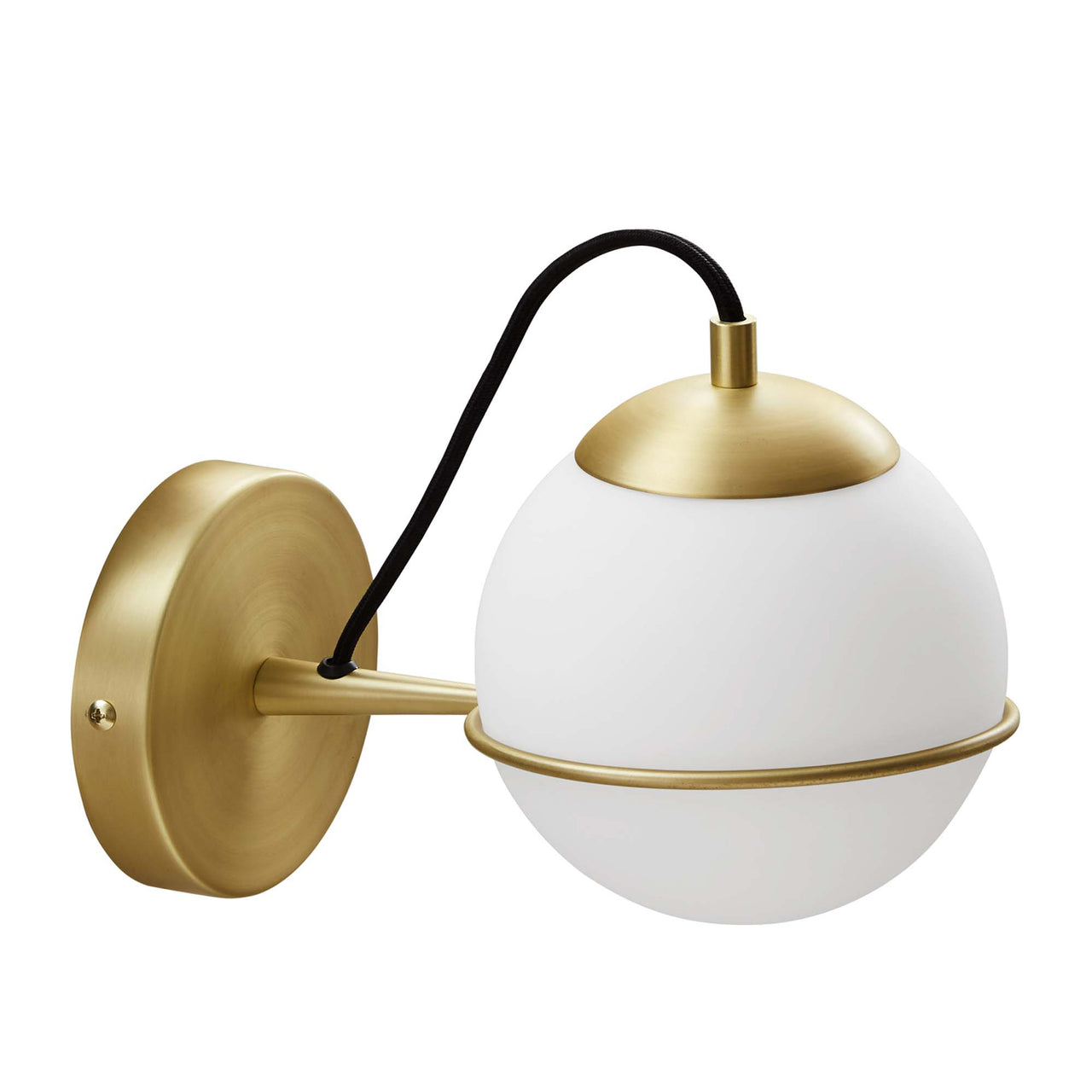 Angler Wall Sconce, Opal & Gold