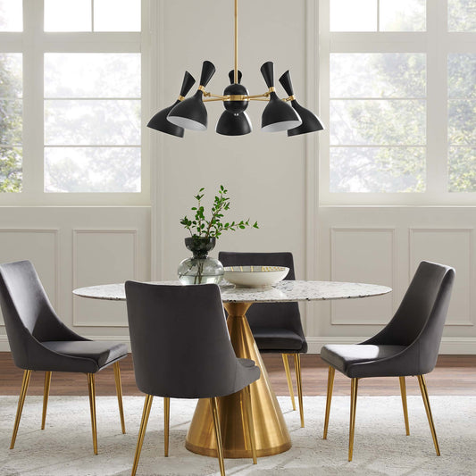 Bouquet Pendant Chandelier, Black