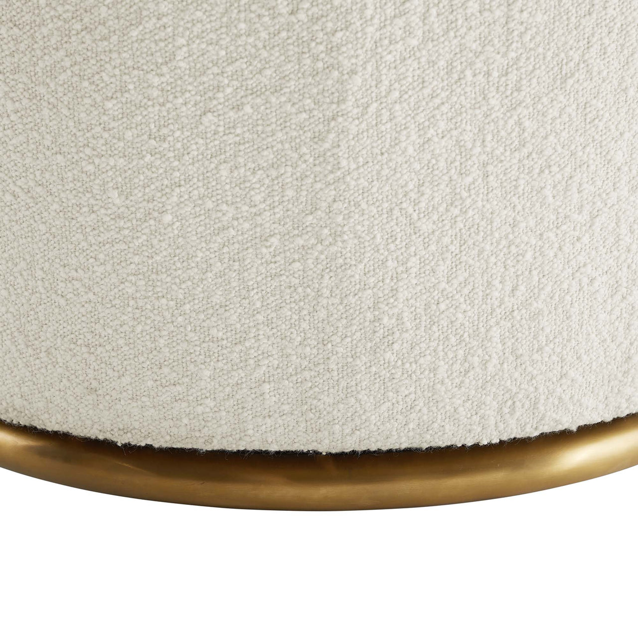 Miravelle Boucle Swivel Chair, White