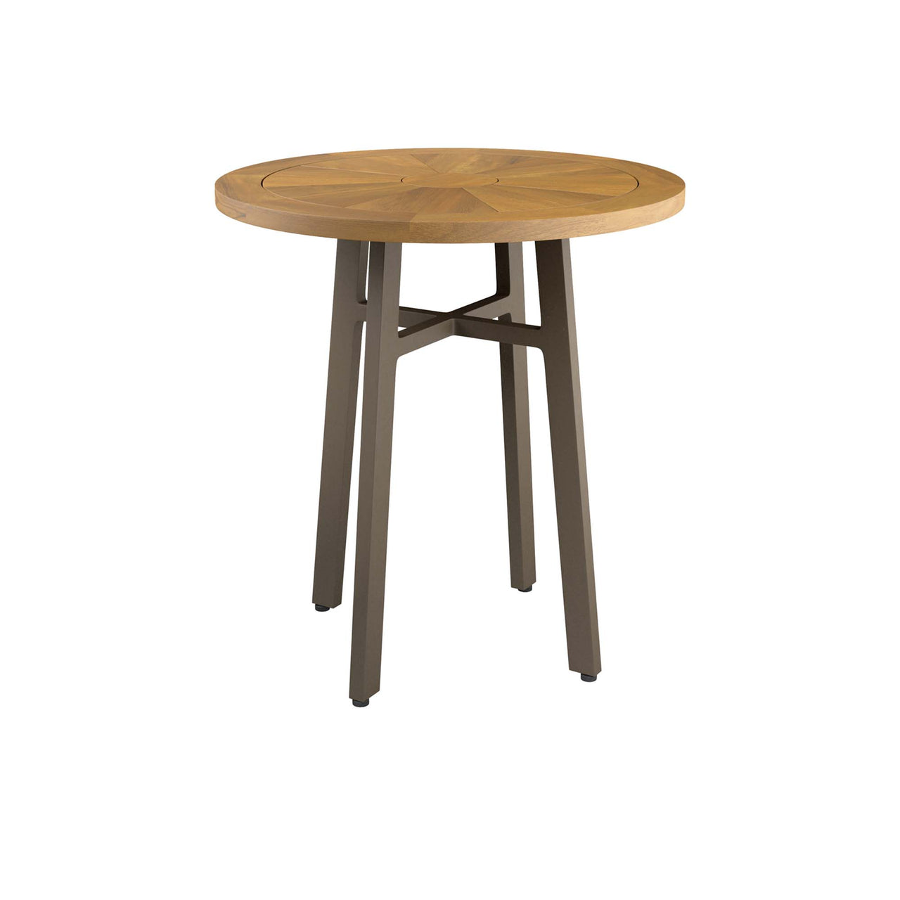 Pasture Alfresco Teak Dining Table, Natural Wood & Taupe