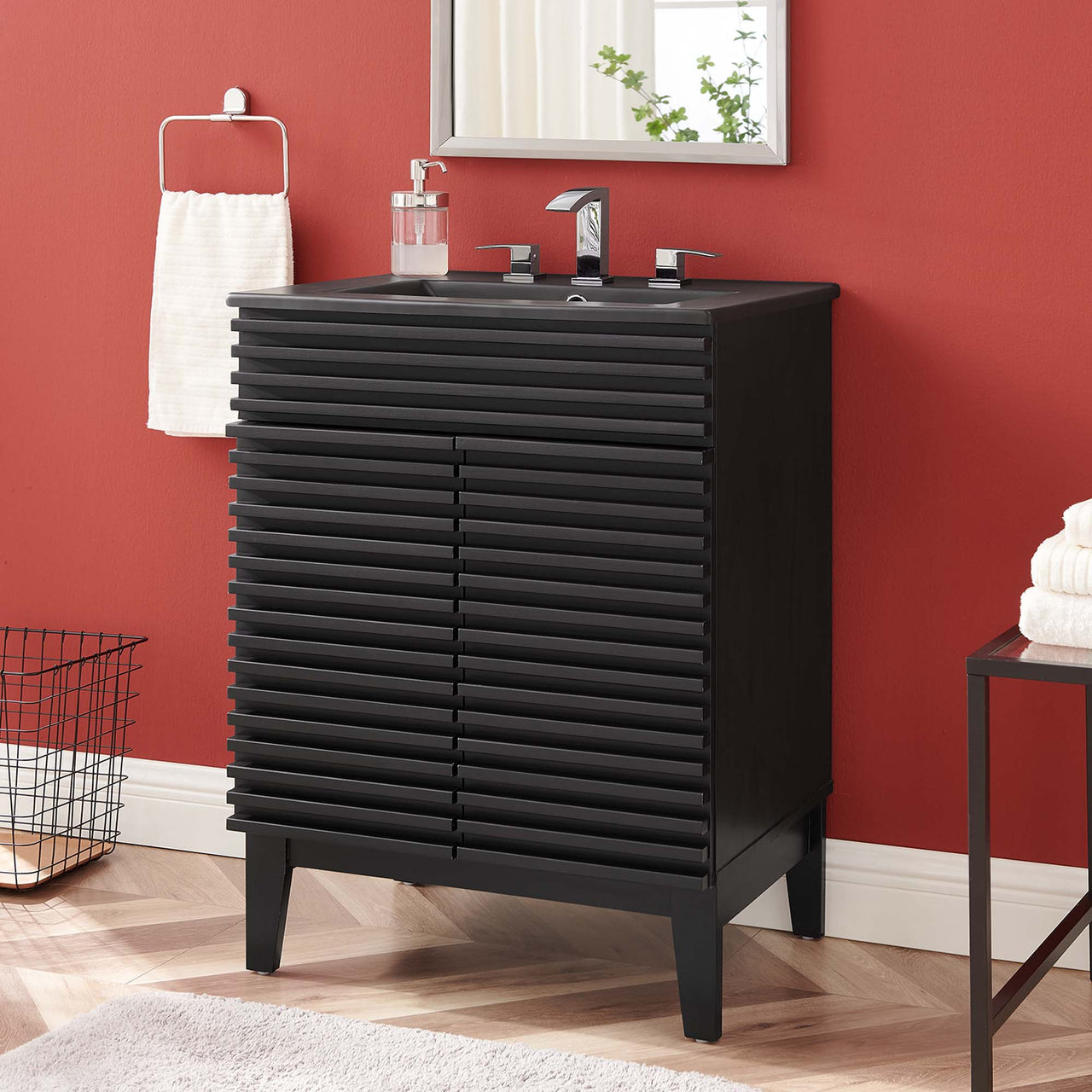 Ventra Vanity Unit, Small, Black