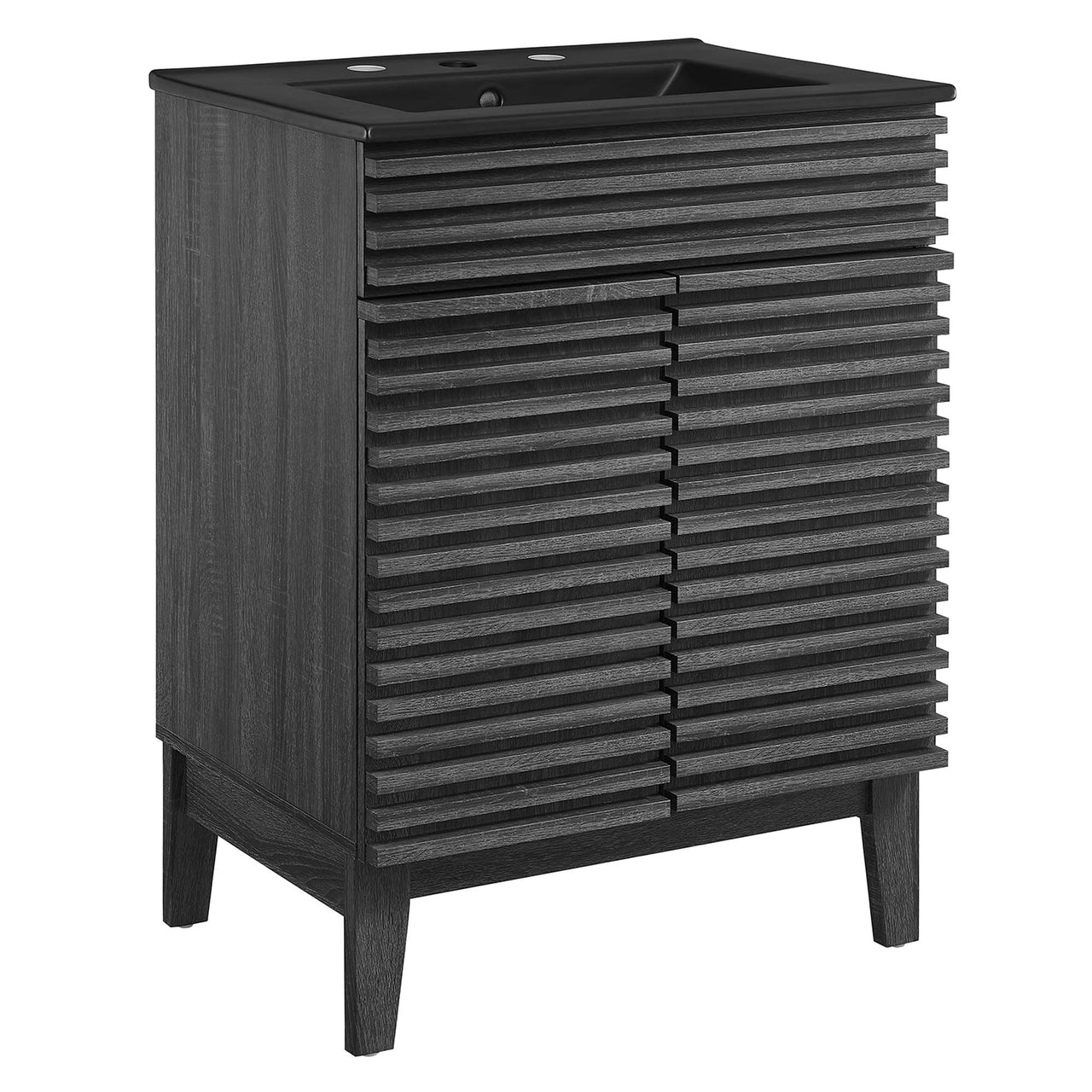 Ventra Vanity Unit, Small, Charcoal & Black