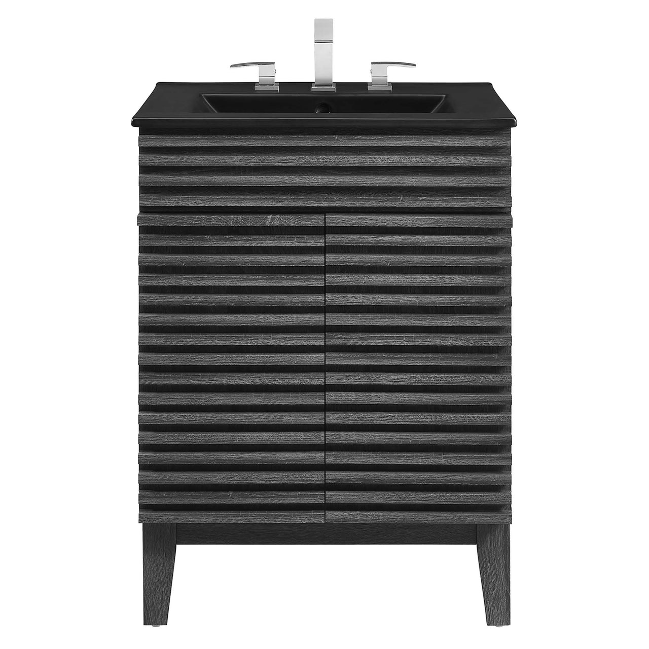 Ventra Vanity Unit, Small, Charcoal & Black