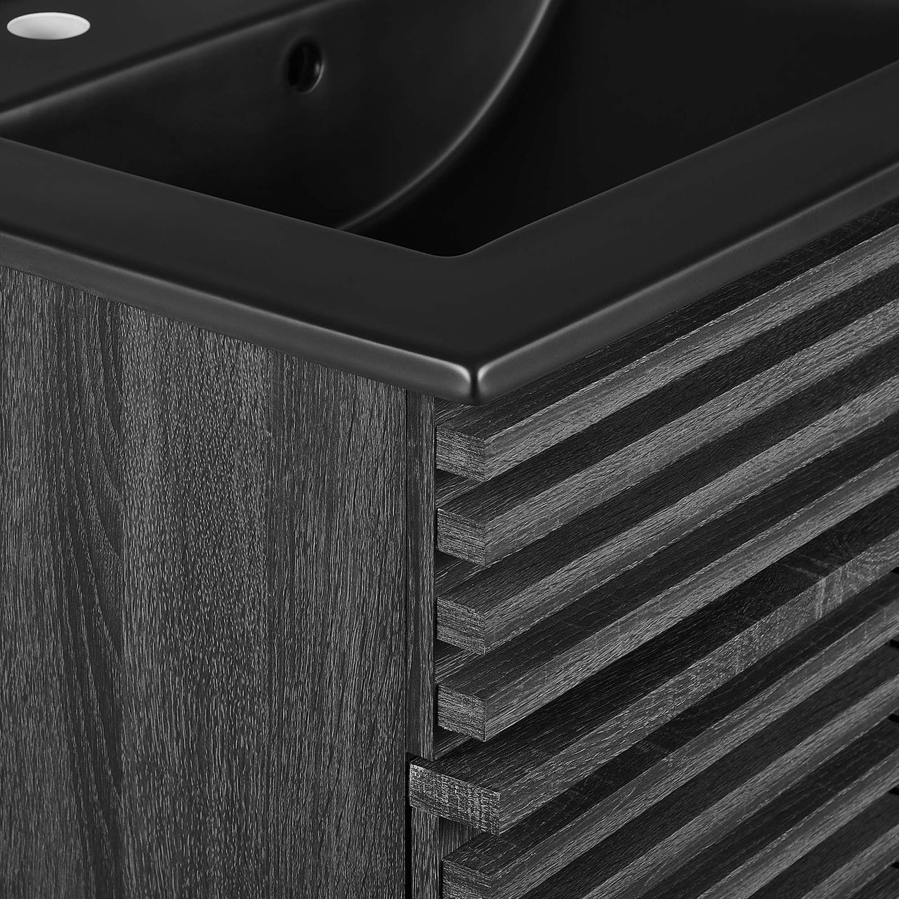 Ventra Vanity Unit, Small, Charcoal & Black