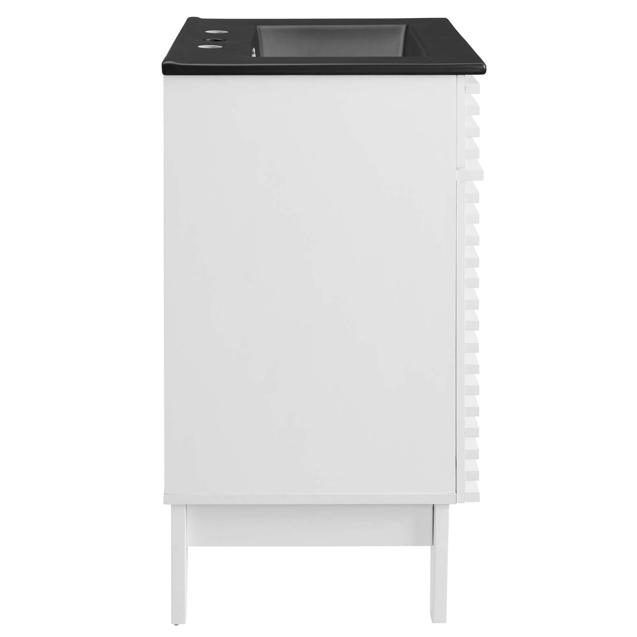 Ventra Vanity Unit, Small, White & Black