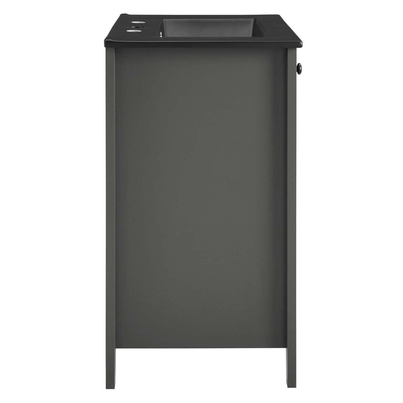 Tucker Vanity Unit, Small, Gray & Black