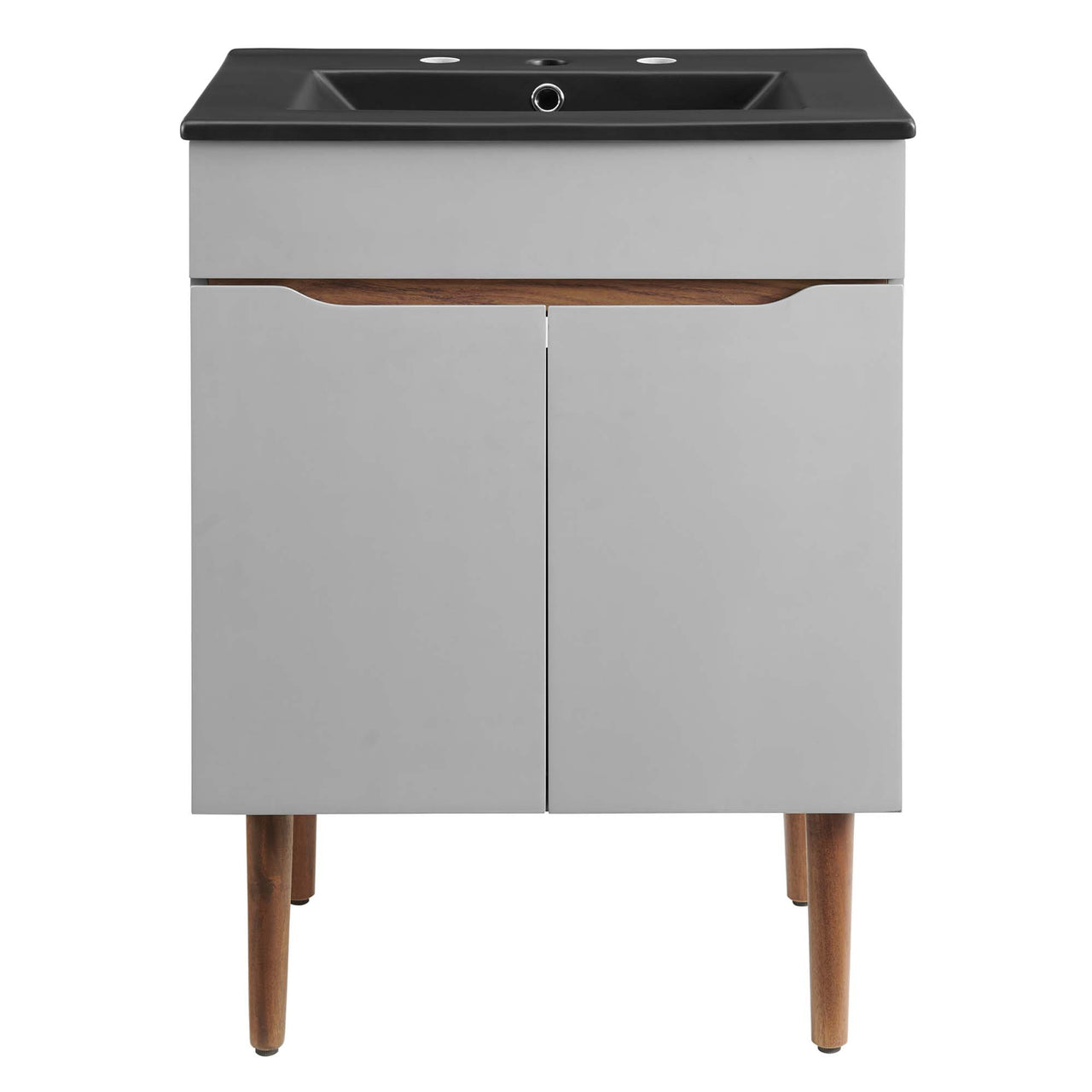 Arwyn Vanity Unit, Small, Gray & Black