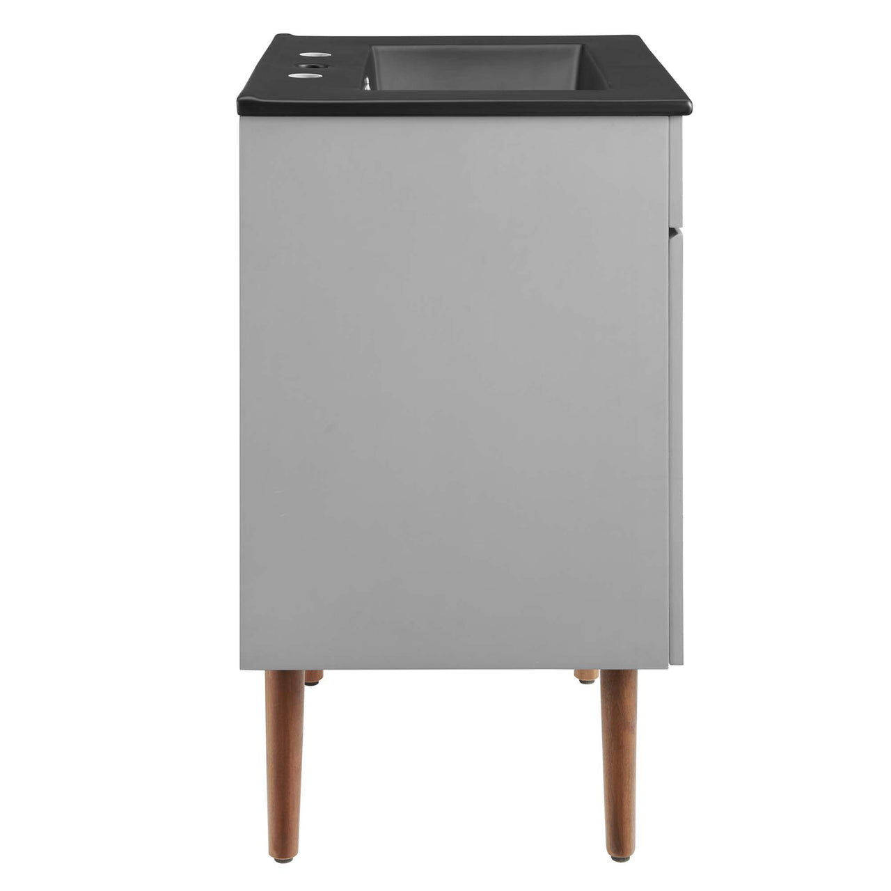 Arwyn Vanity Unit, Small, Gray & Black