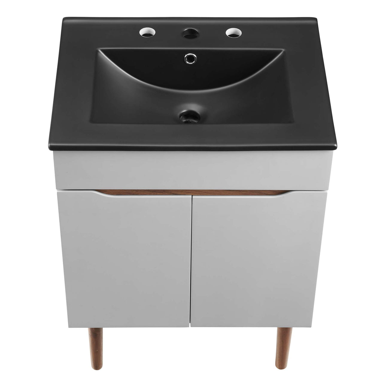 Arwyn Vanity Unit, Small, Gray & Black