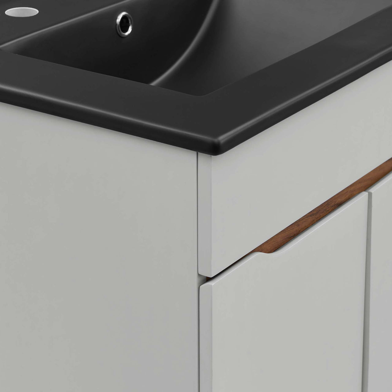 Arwyn Vanity Unit, Small, Gray & Black