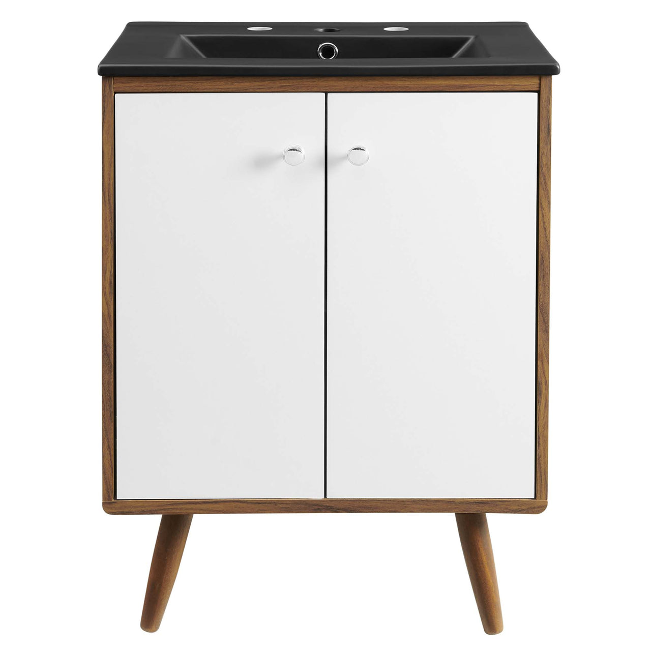 Erisen Vanity Unit, Small, White & Black