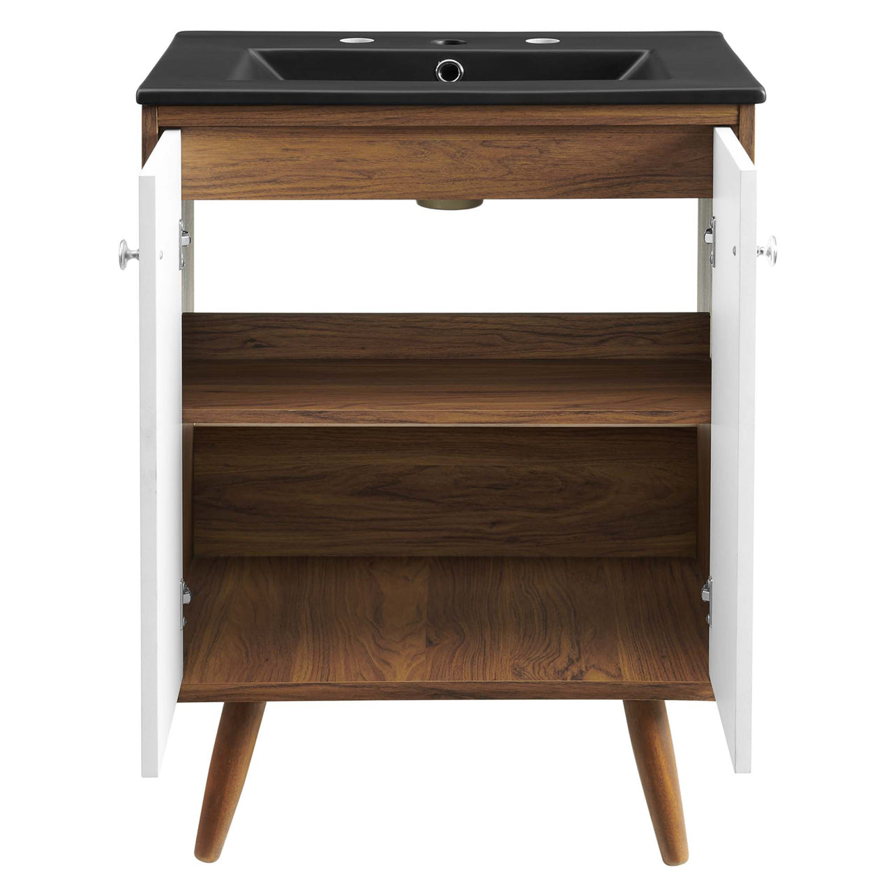 Erisen Vanity Unit, Small, White & Black