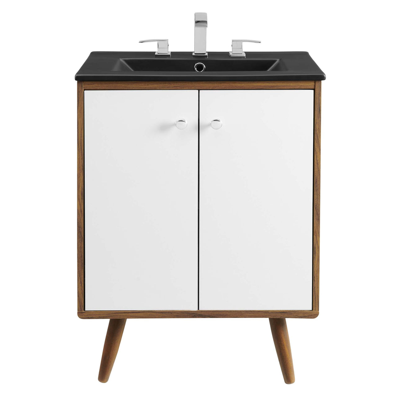 Erisen Vanity Unit, Small, White & Black