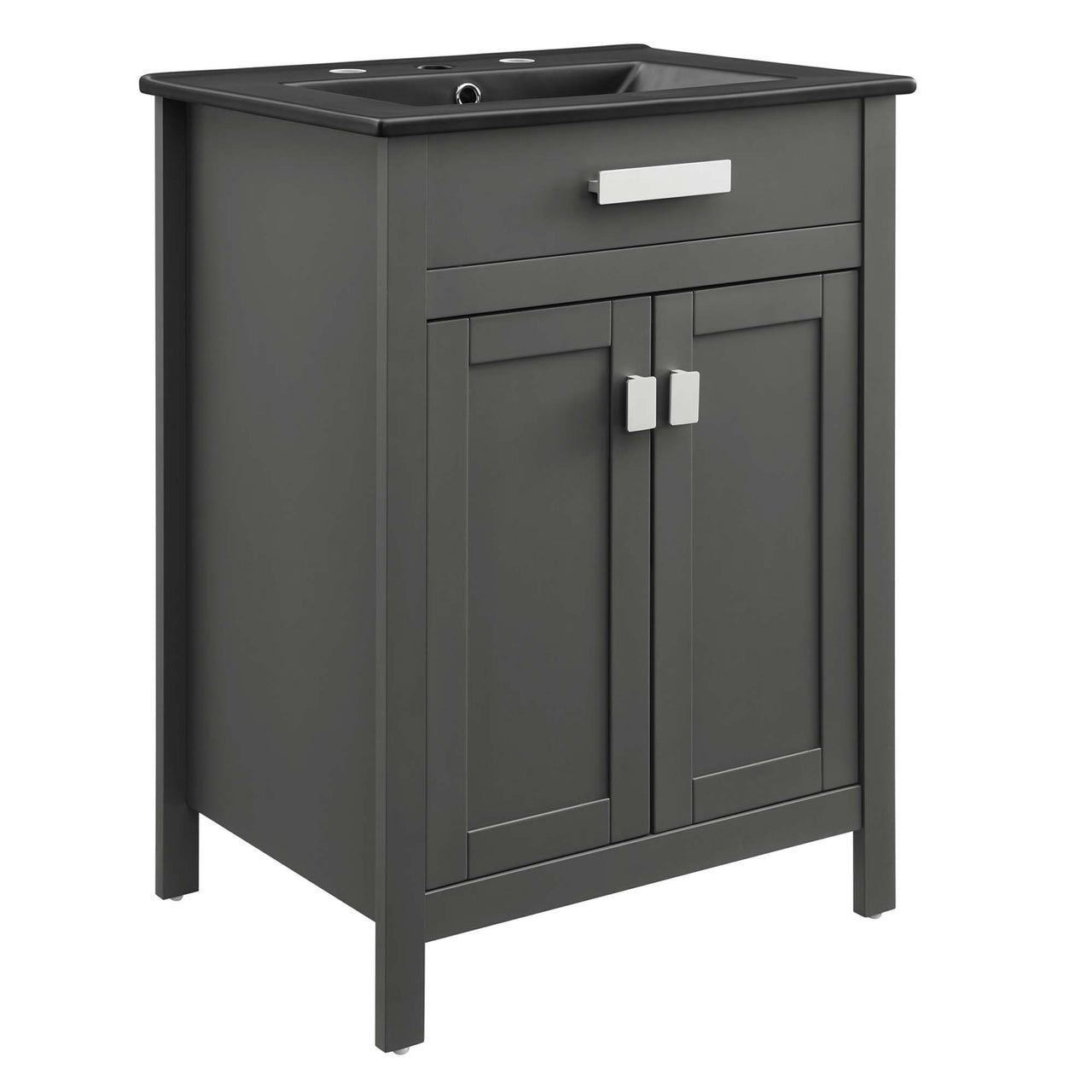 Emereth Vanity Unit, Small, Gray & Black