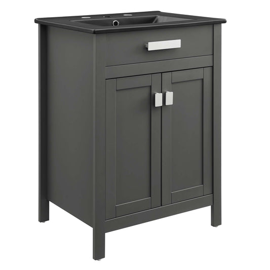Emereth Vanity Unit, Small, Gray & Black