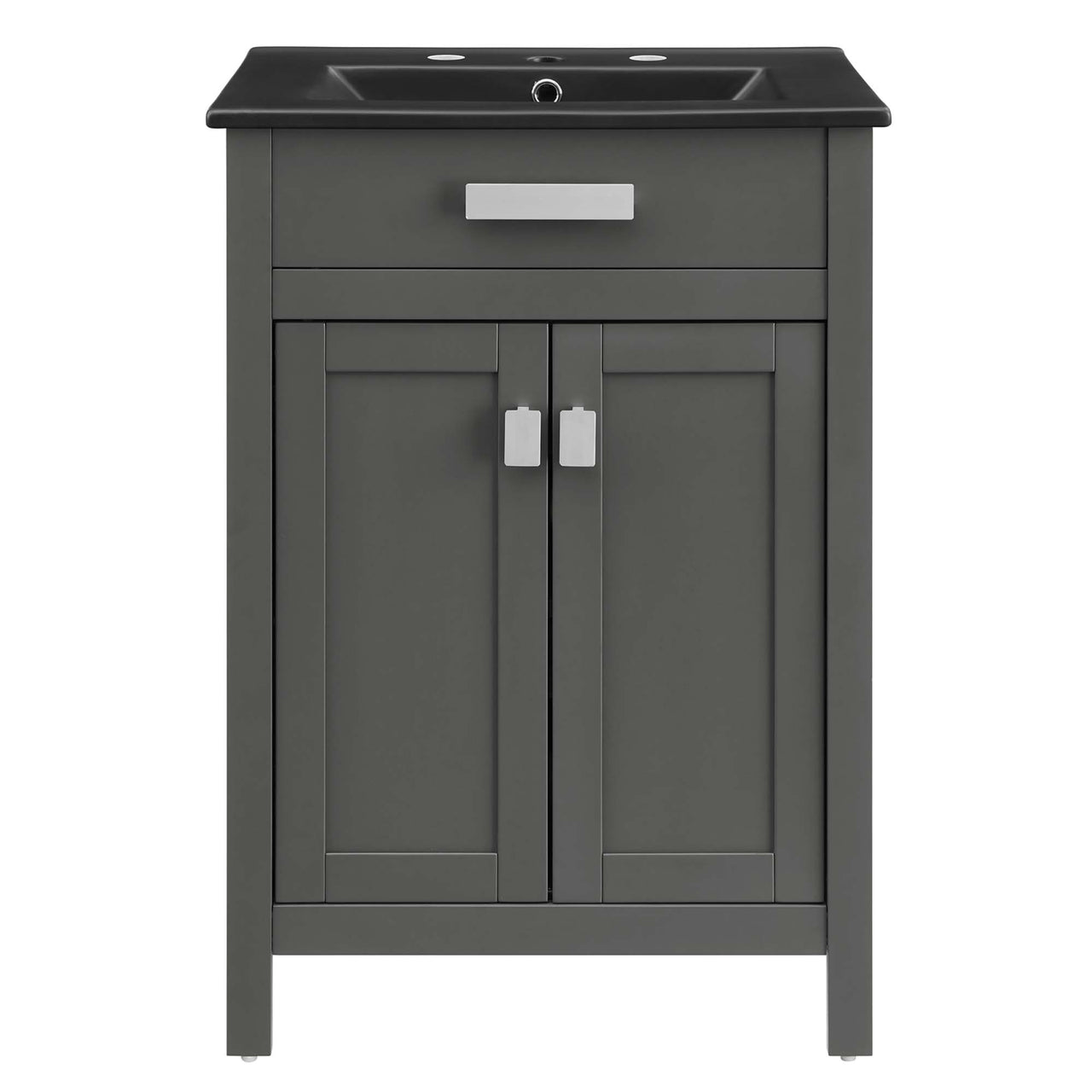 Emereth Vanity Unit, Small, Gray & Black