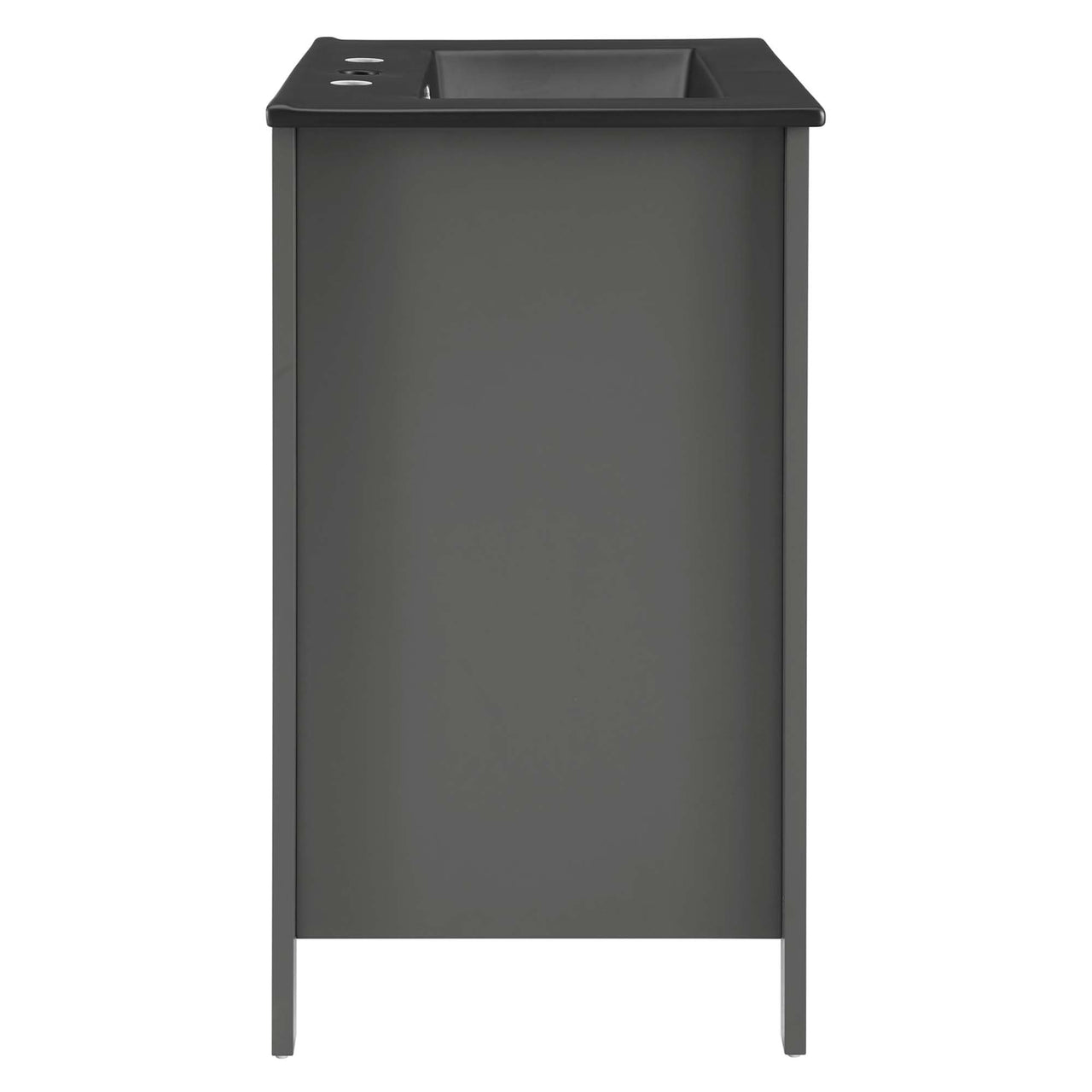 Emereth Vanity Unit, Small, Gray & Black