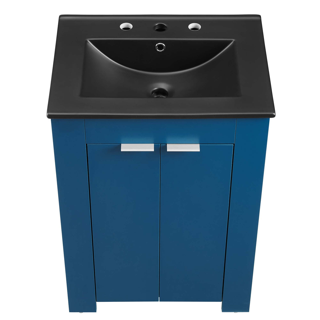Maveen Vanity Unit, Small, Navy & Black