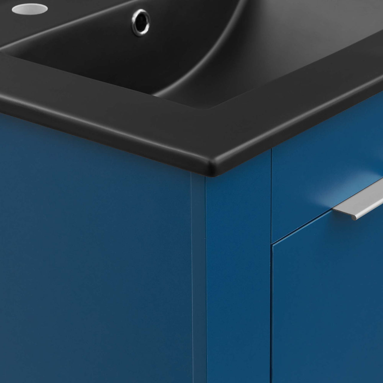 Maveen Vanity Unit, Small, Navy & Black