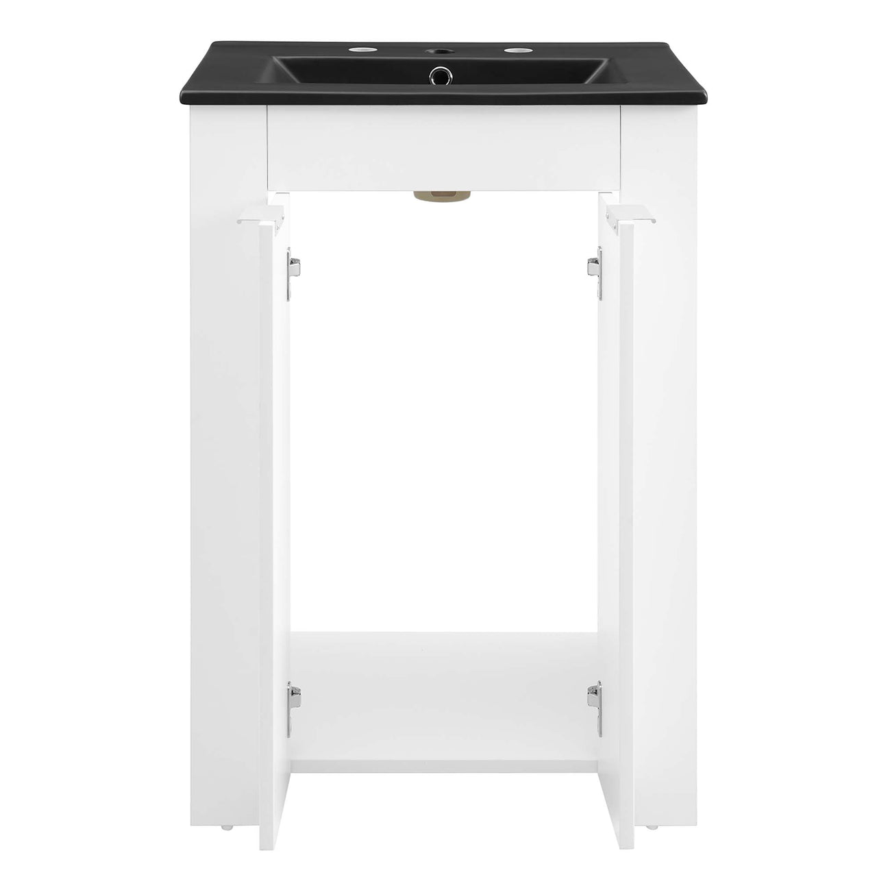 Maveen Vanity Unit, Small, White & Black