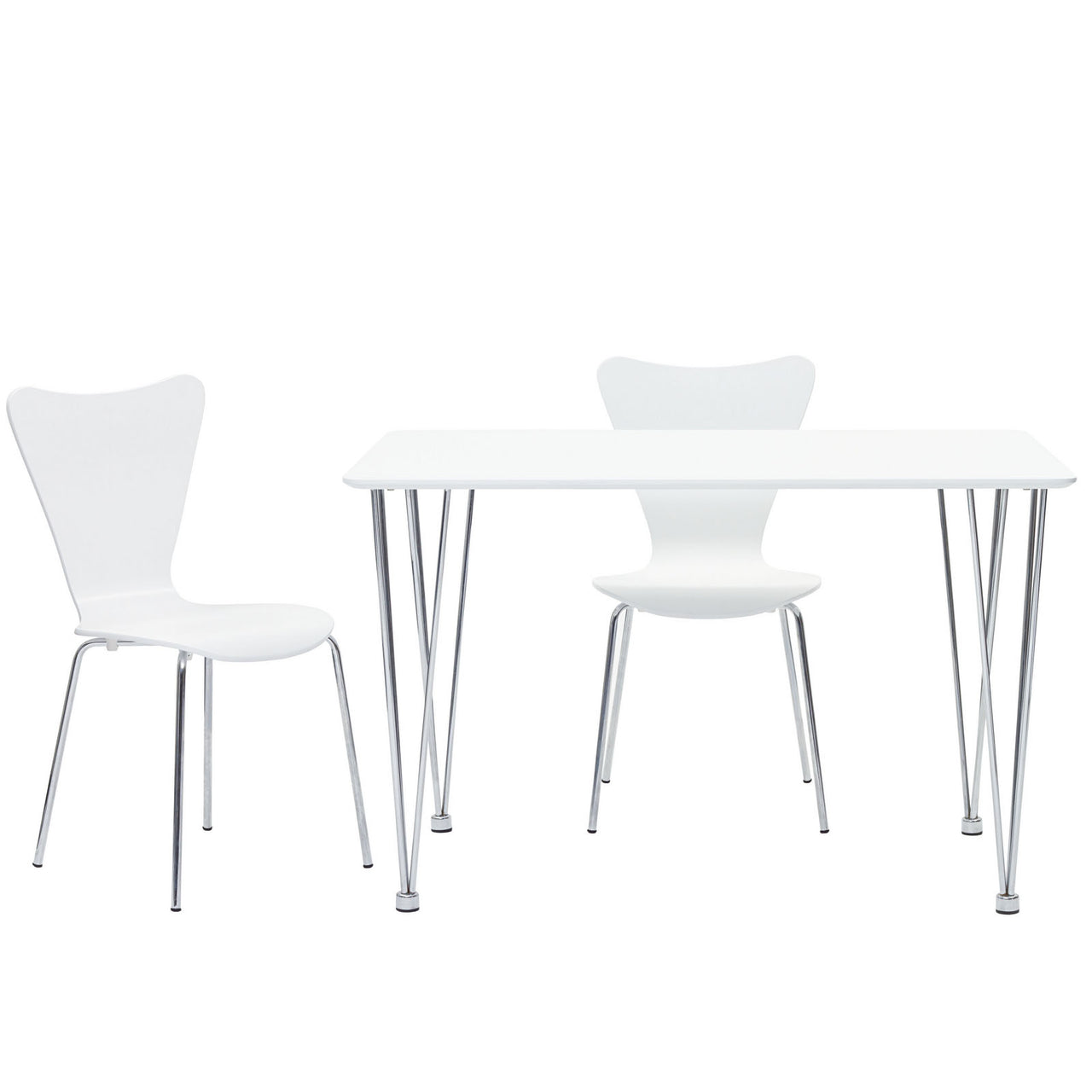 Silhouette Dining Chair, White