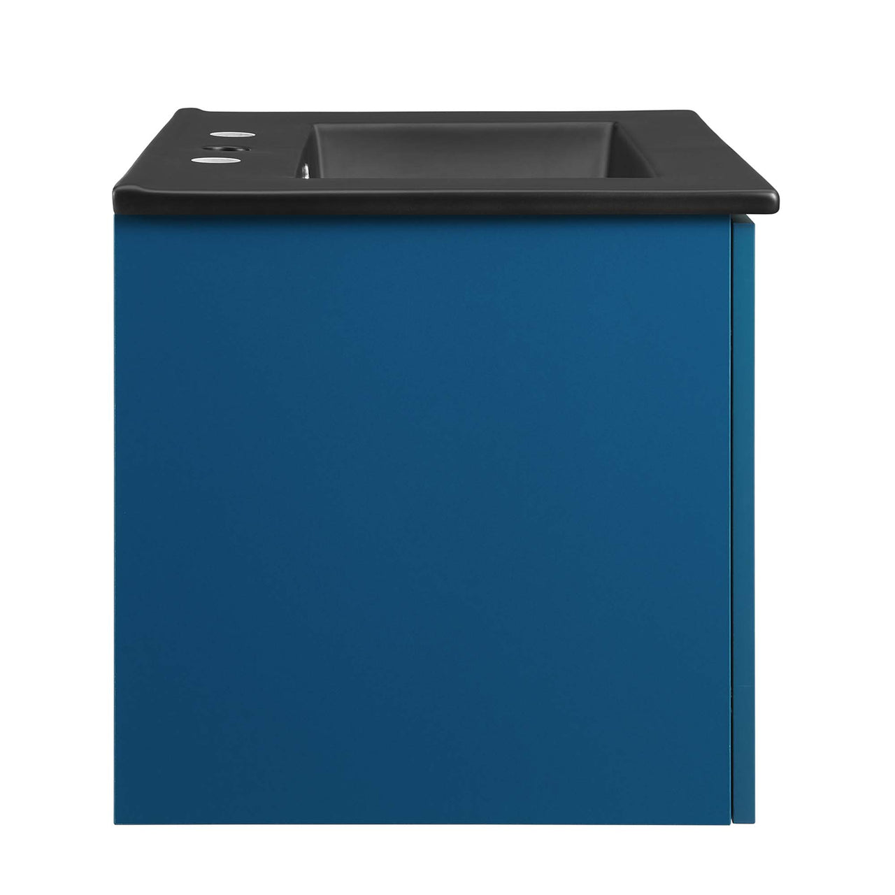 Maveen Floating Vanity Unit, Small, Navy & Black