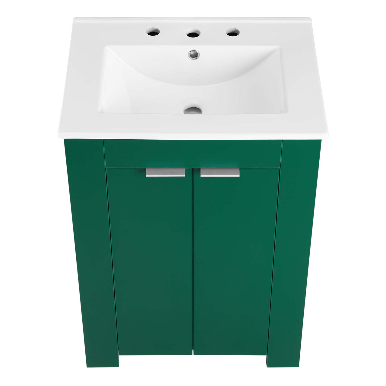 Maveen Vanity Unit, Small, Green & White
