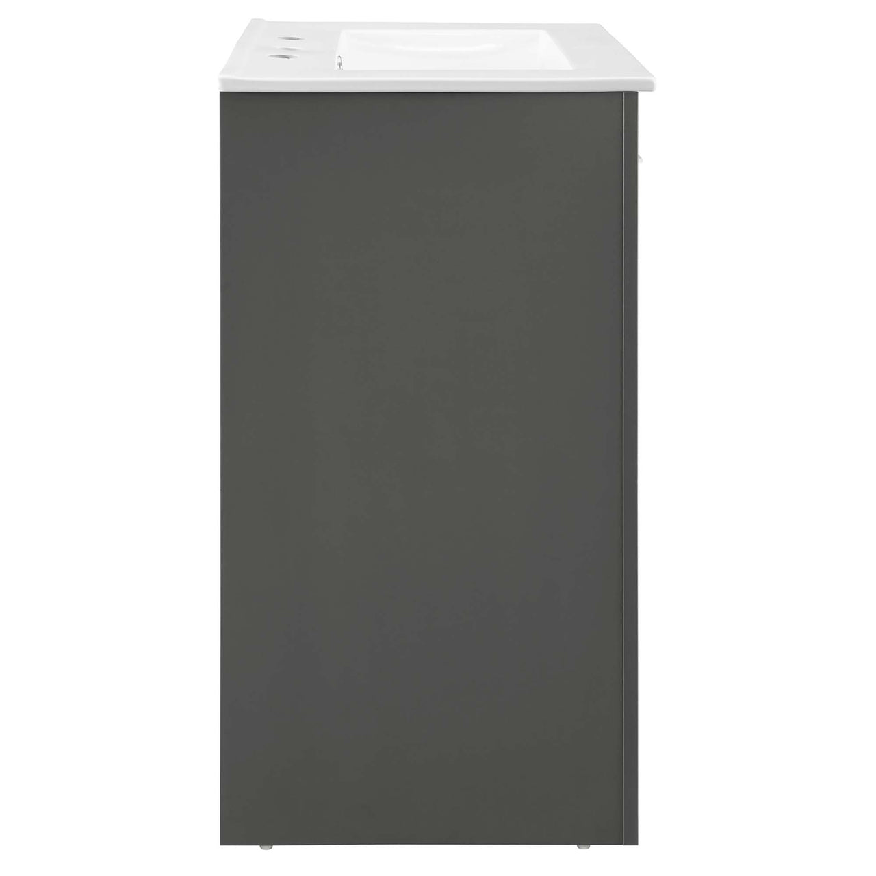 Maveen Vanity Unit, Small, Gray & White
