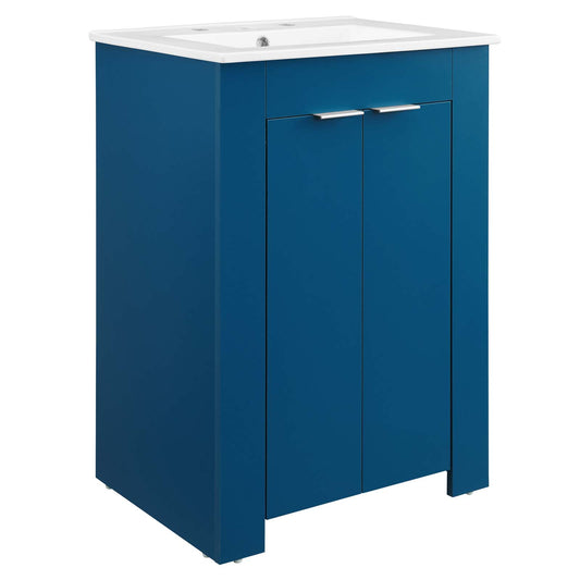 Maveen Vanity Unit, Small, Navy & White