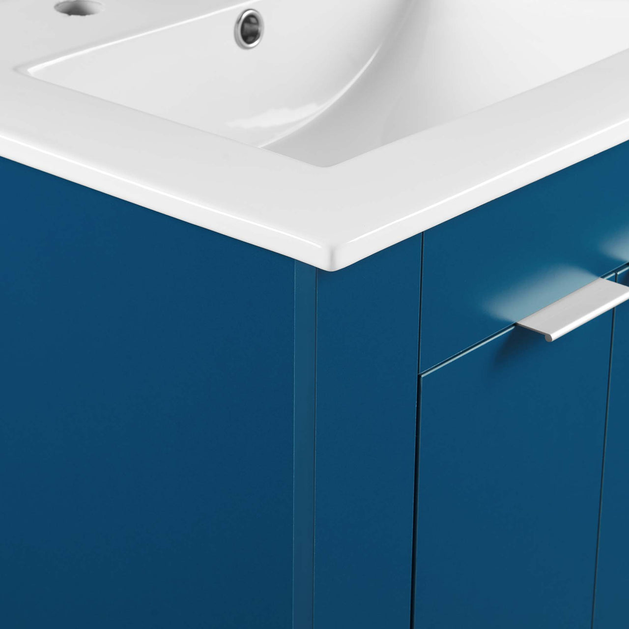 Maveen Vanity Unit, Small, Navy & White