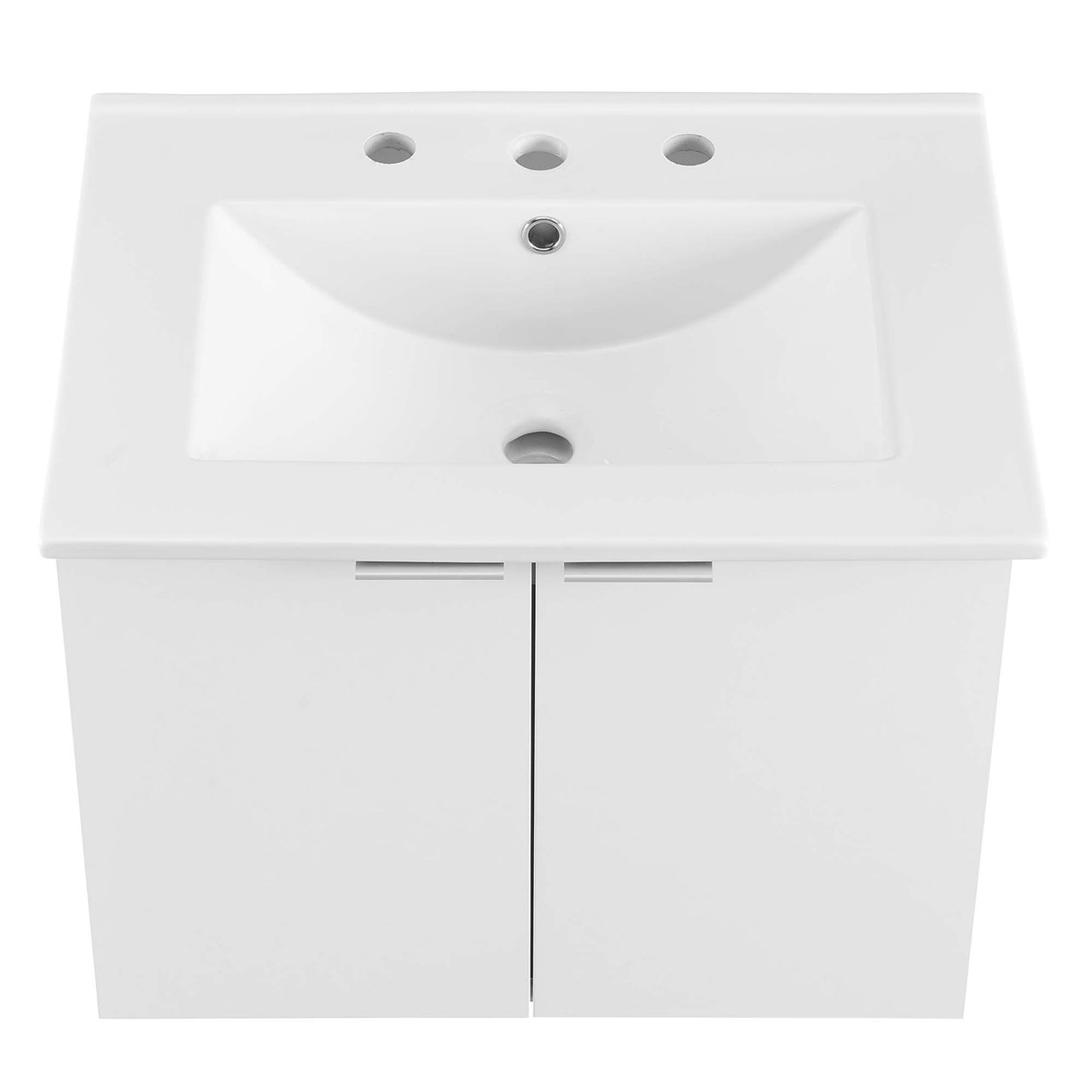 Maveen Floating Vanity Unit, Small, White