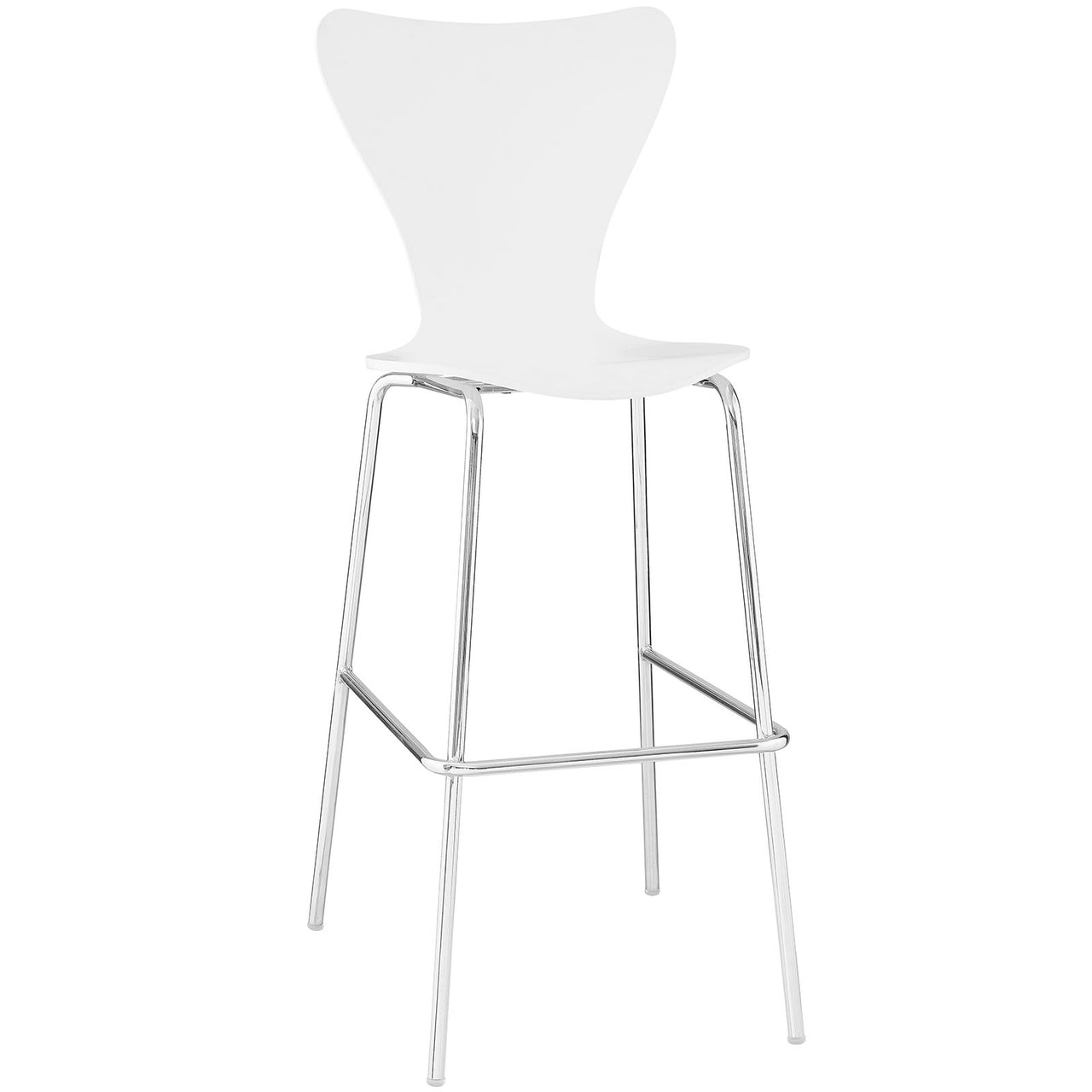 Silhouette Bar Stool, White