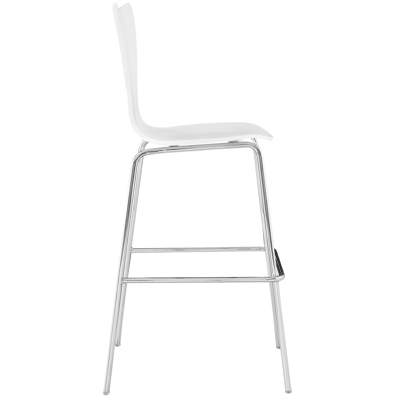 Silhouette Bar Stool, White