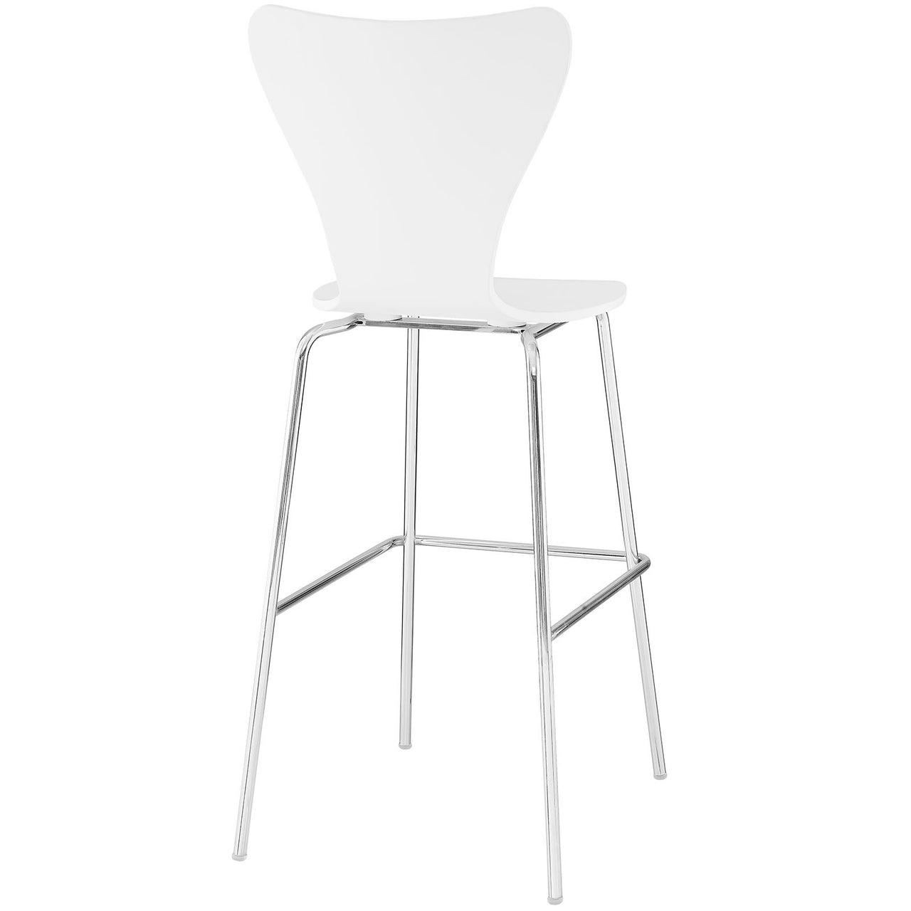 Silhouette Bar Stool, White