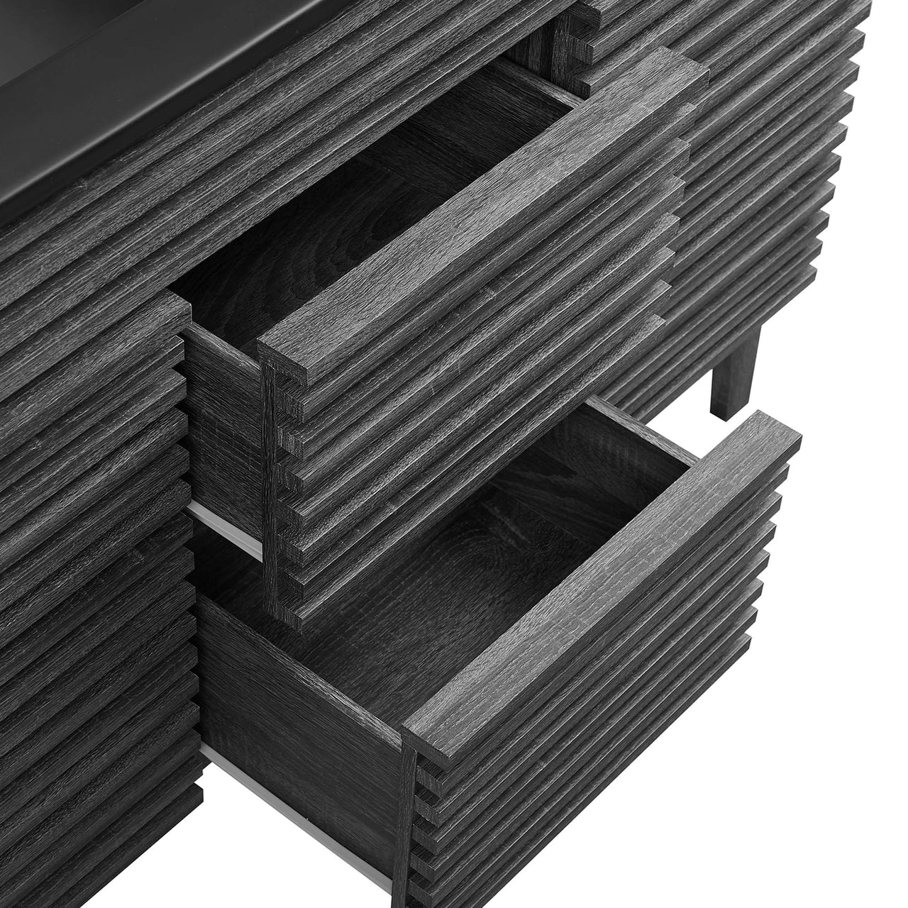 Ventra Double Sink Vanity Unit, Extra Large, Charcoal & Black