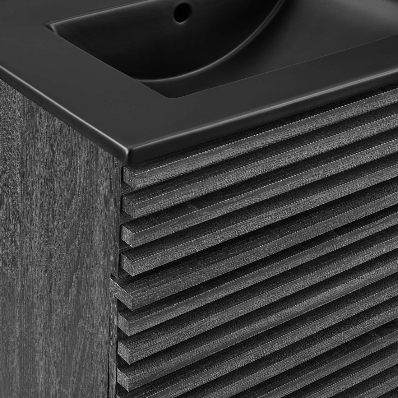 Ventra Double Sink Vanity Unit, Extra Large, Charcoal & Black