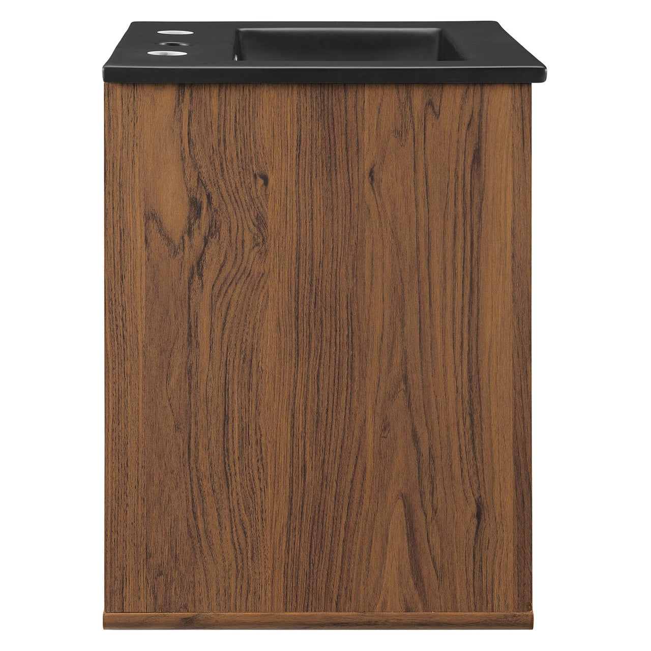 Erisen Floating Vanity Unit, Extra Small, Walnut & Black