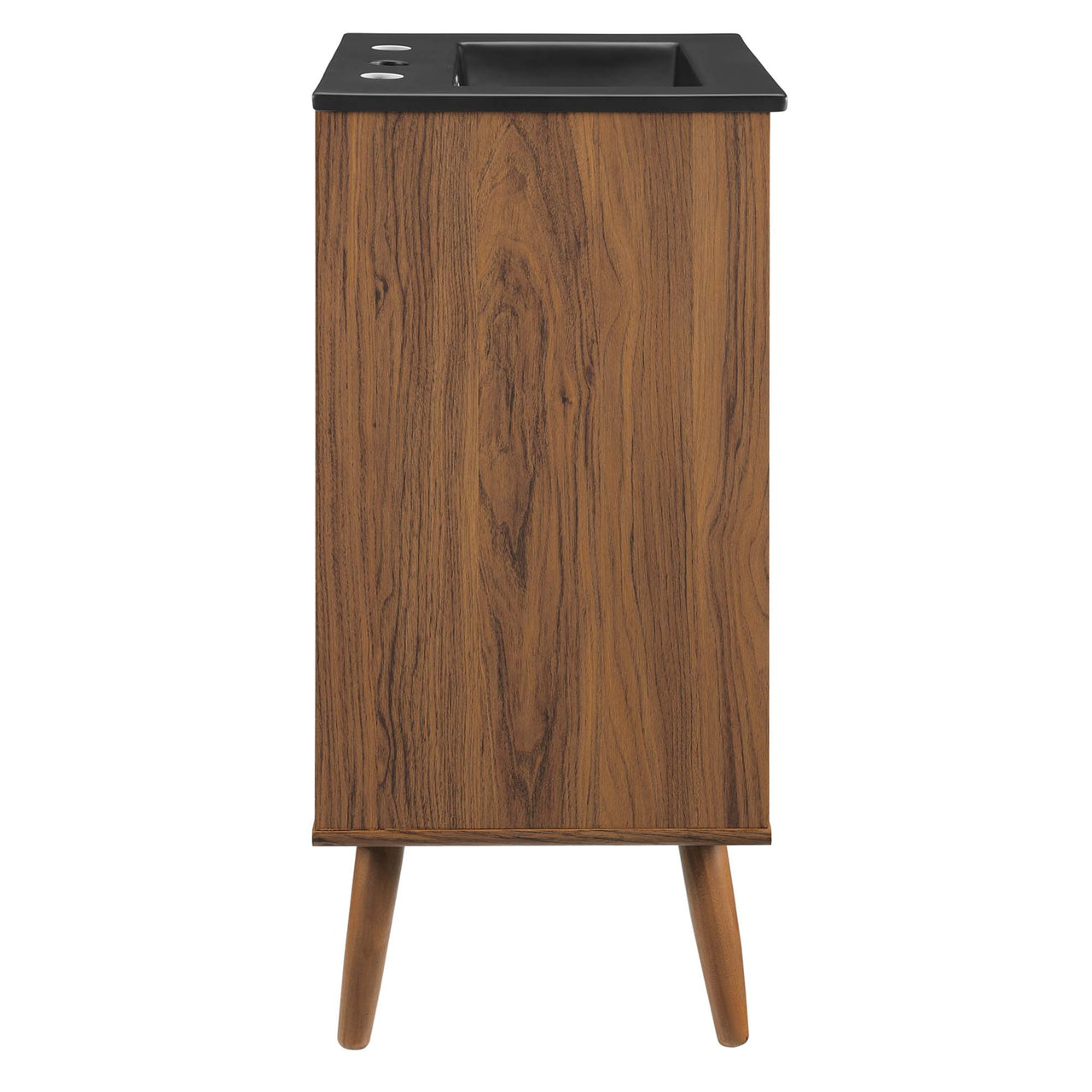 Erisen Vanity Unit, Extra Small, Walnut & Black