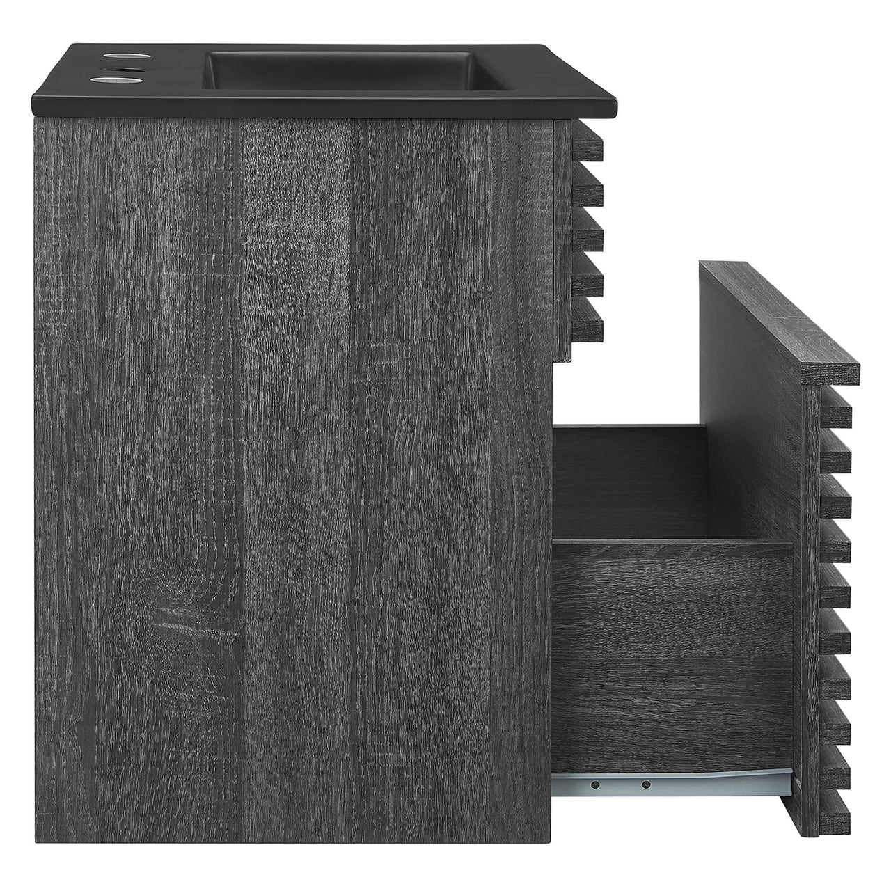 Ventra Floating Vanity Unit, Extra Small, Charcoal & Black