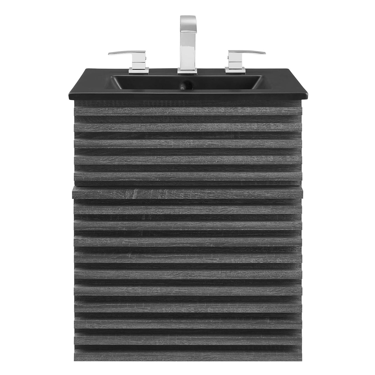 Ventra Floating Vanity Unit, Extra Small, Charcoal & Black