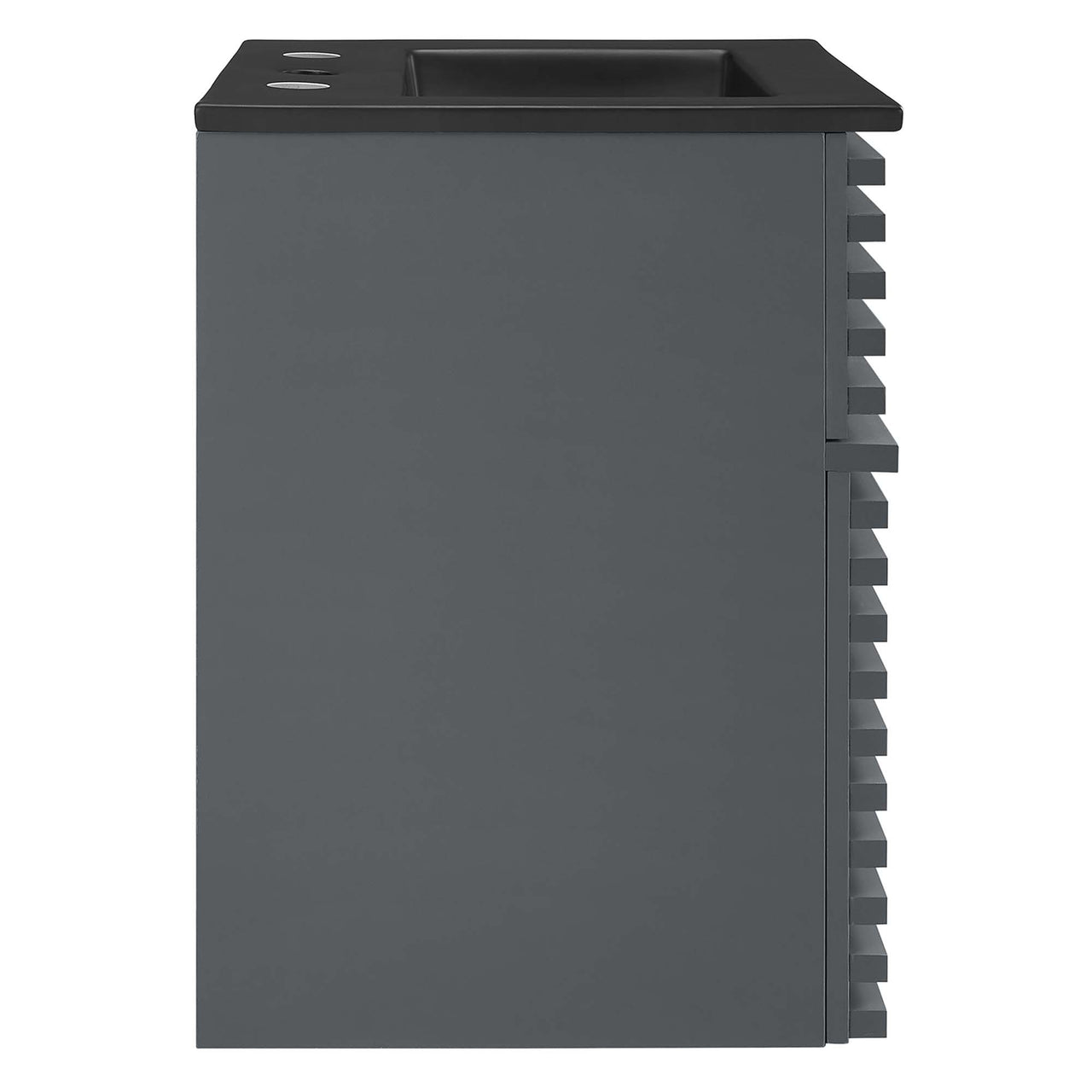Ventra Floating Vanity Unit, Extra Small, Gray & Black