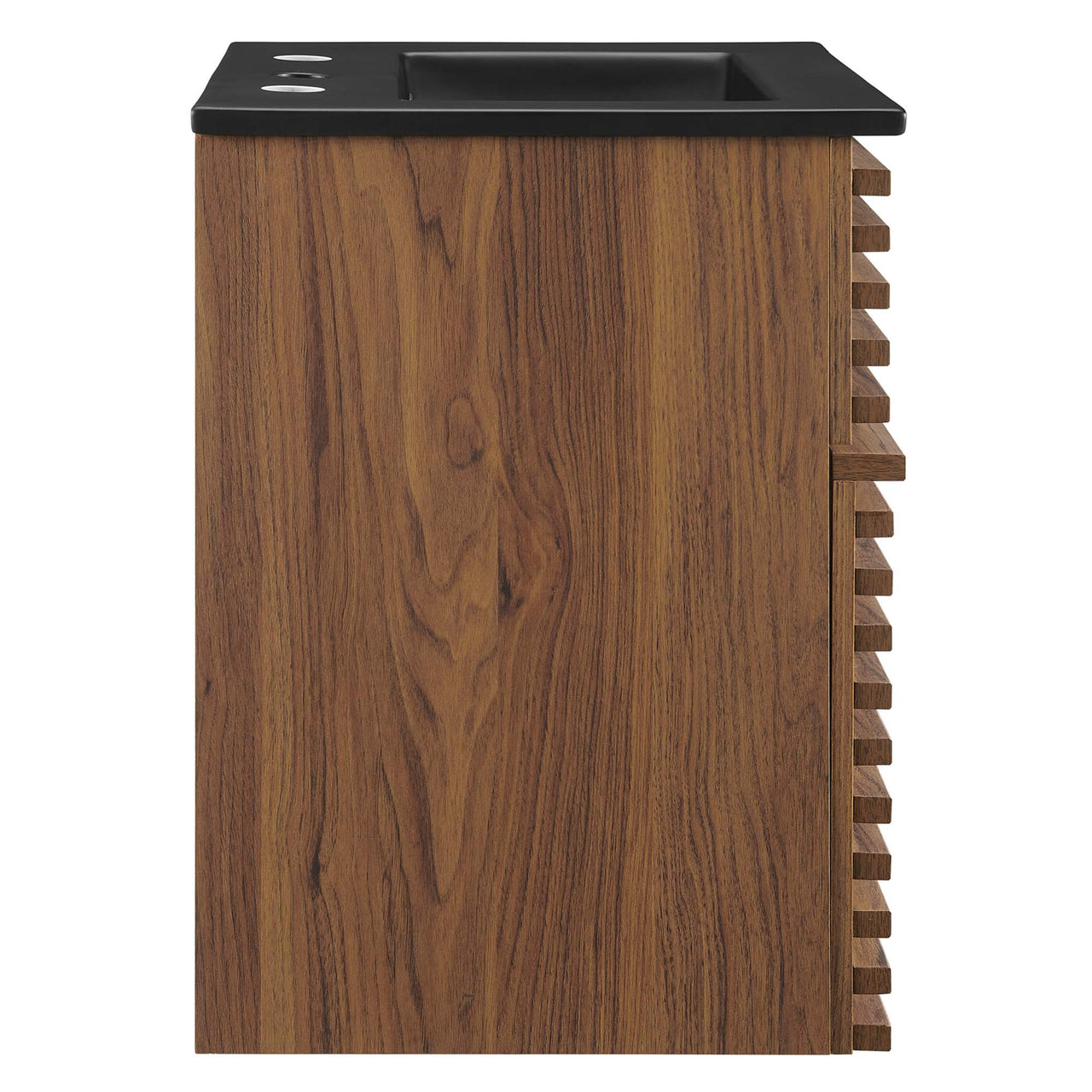 Ventra Floating Vanity Unit, Extra Small, Walnut & Black