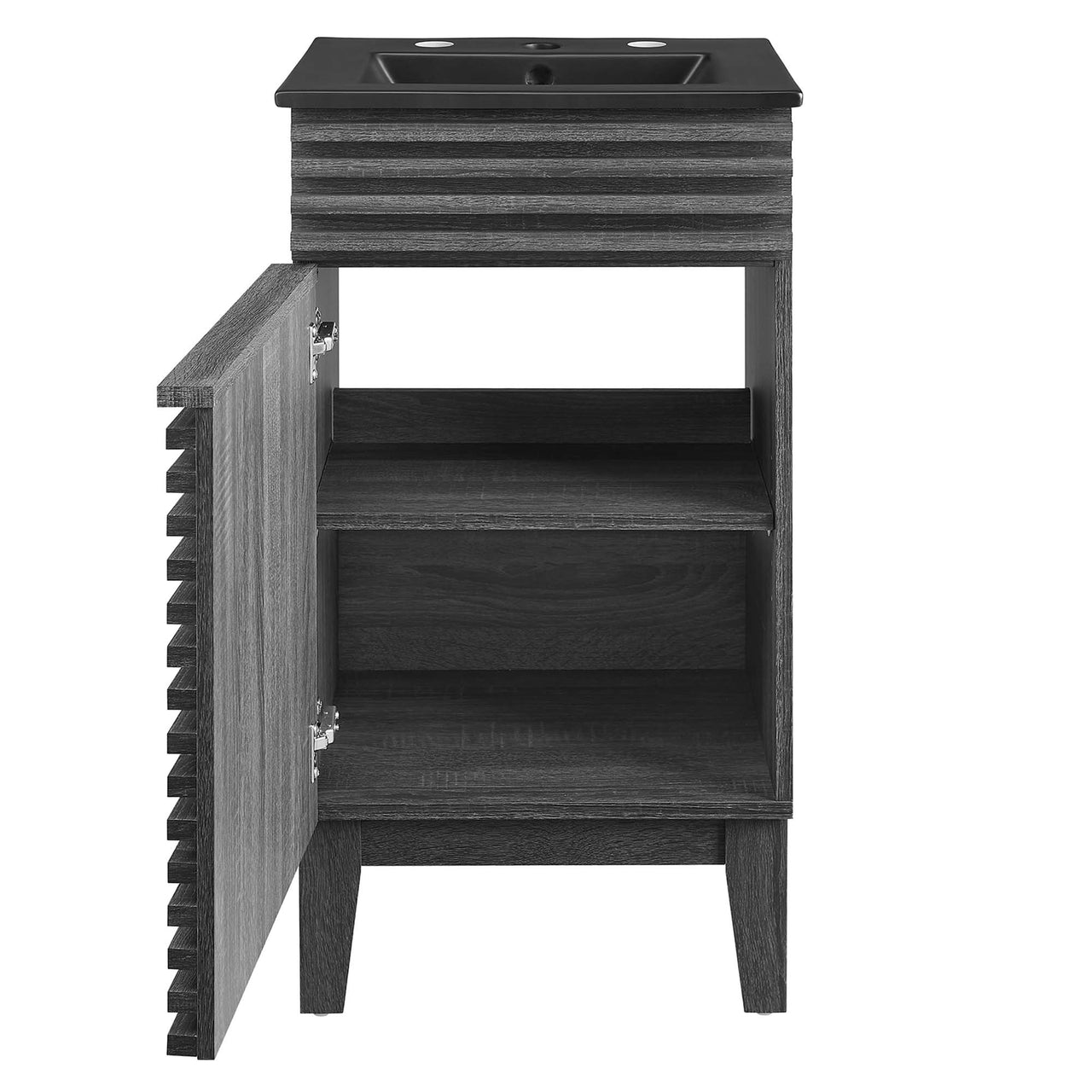 Ventra Vanity Unit, Extra Small, Charcoal & Black