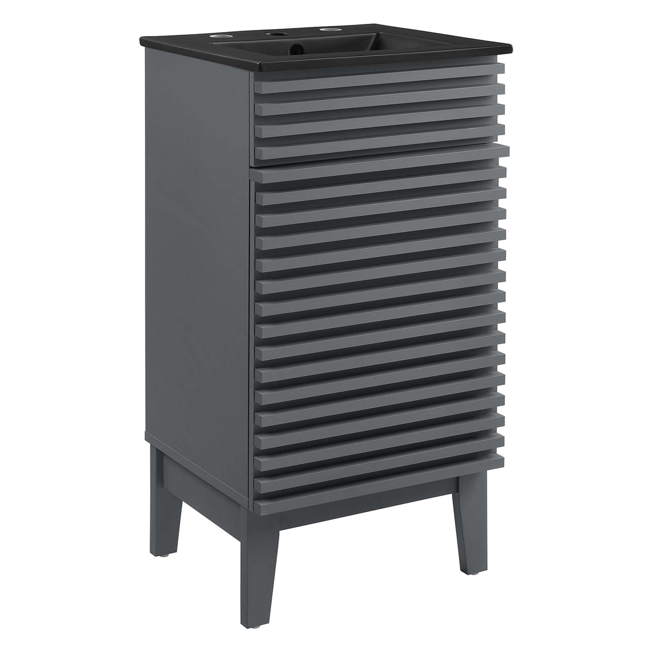 Ventra Vanity Unit, Extra Small, Gray & Black