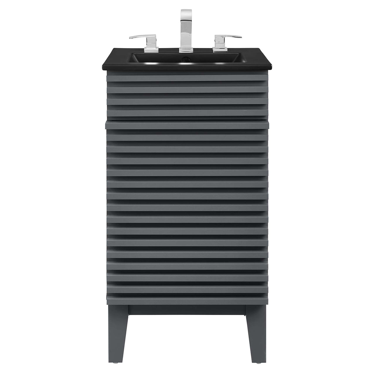 Ventra Vanity Unit, Extra Small, Gray & Black