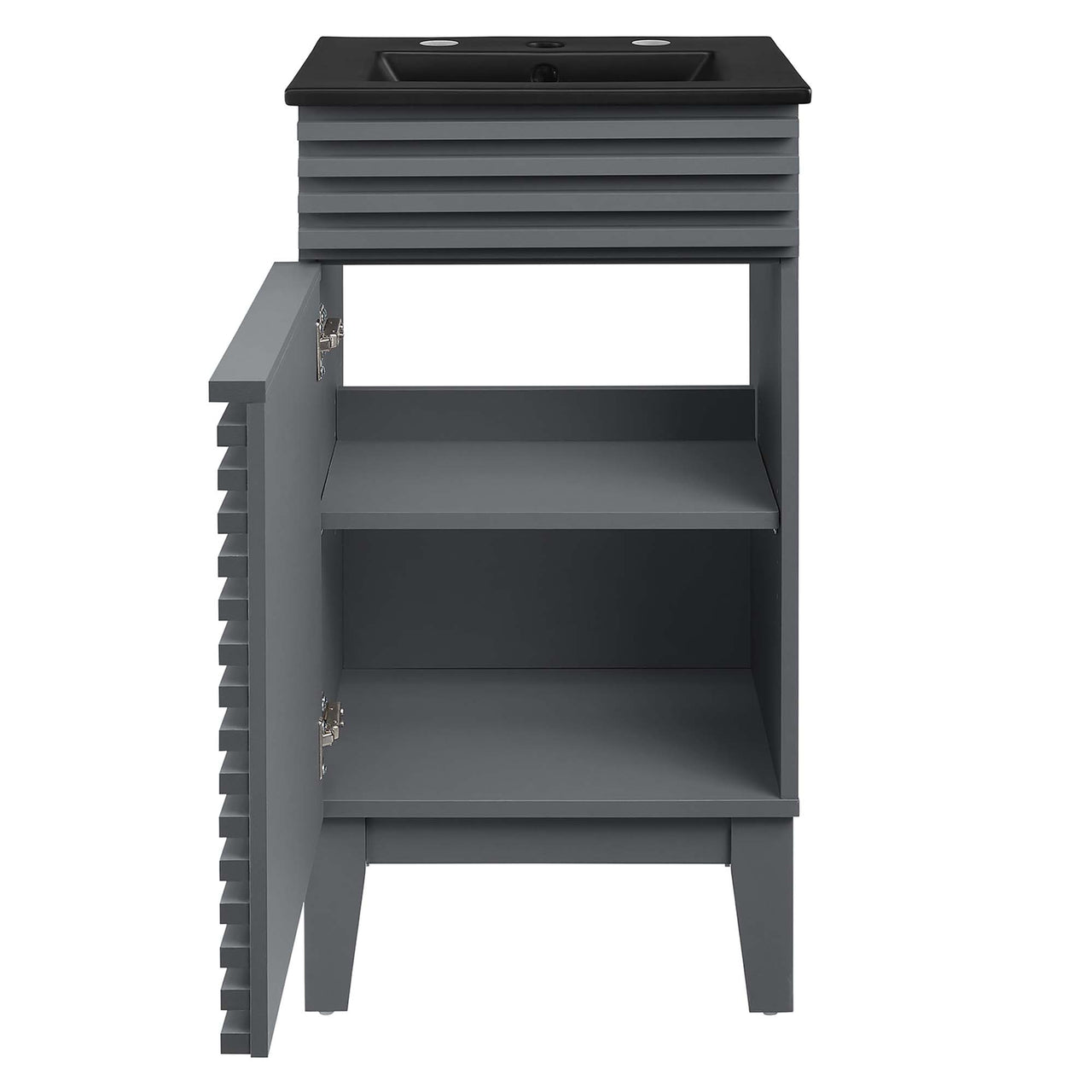 Ventra Vanity Unit, Extra Small, Gray & Black