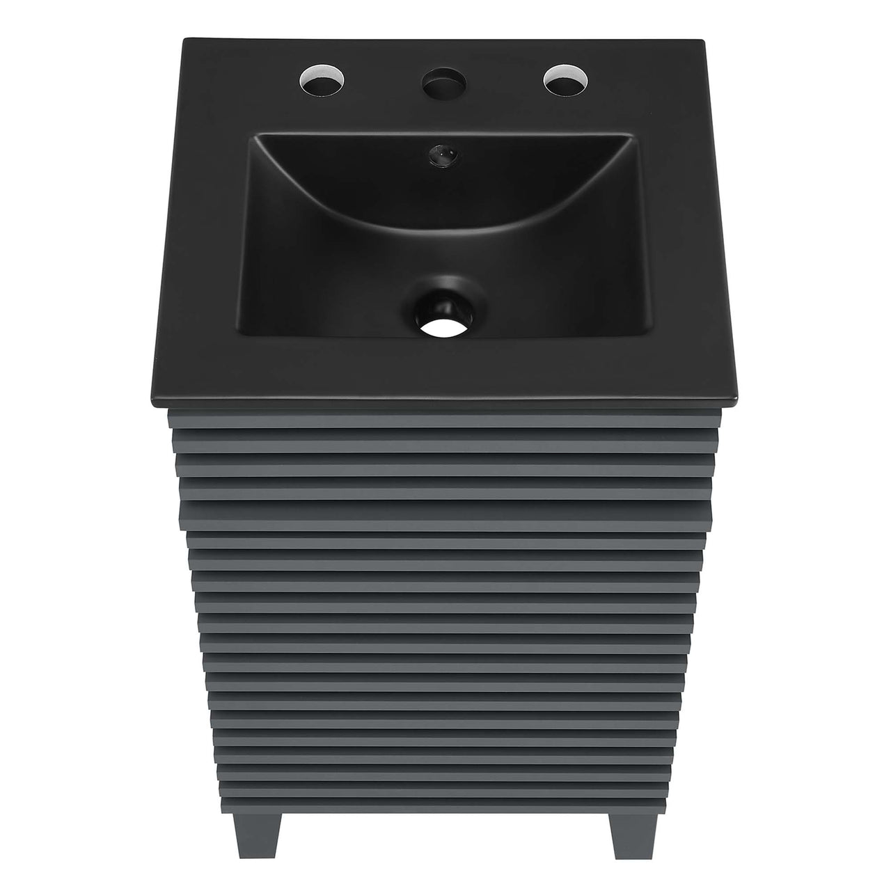 Ventra Vanity Unit, Extra Small, Gray & Black