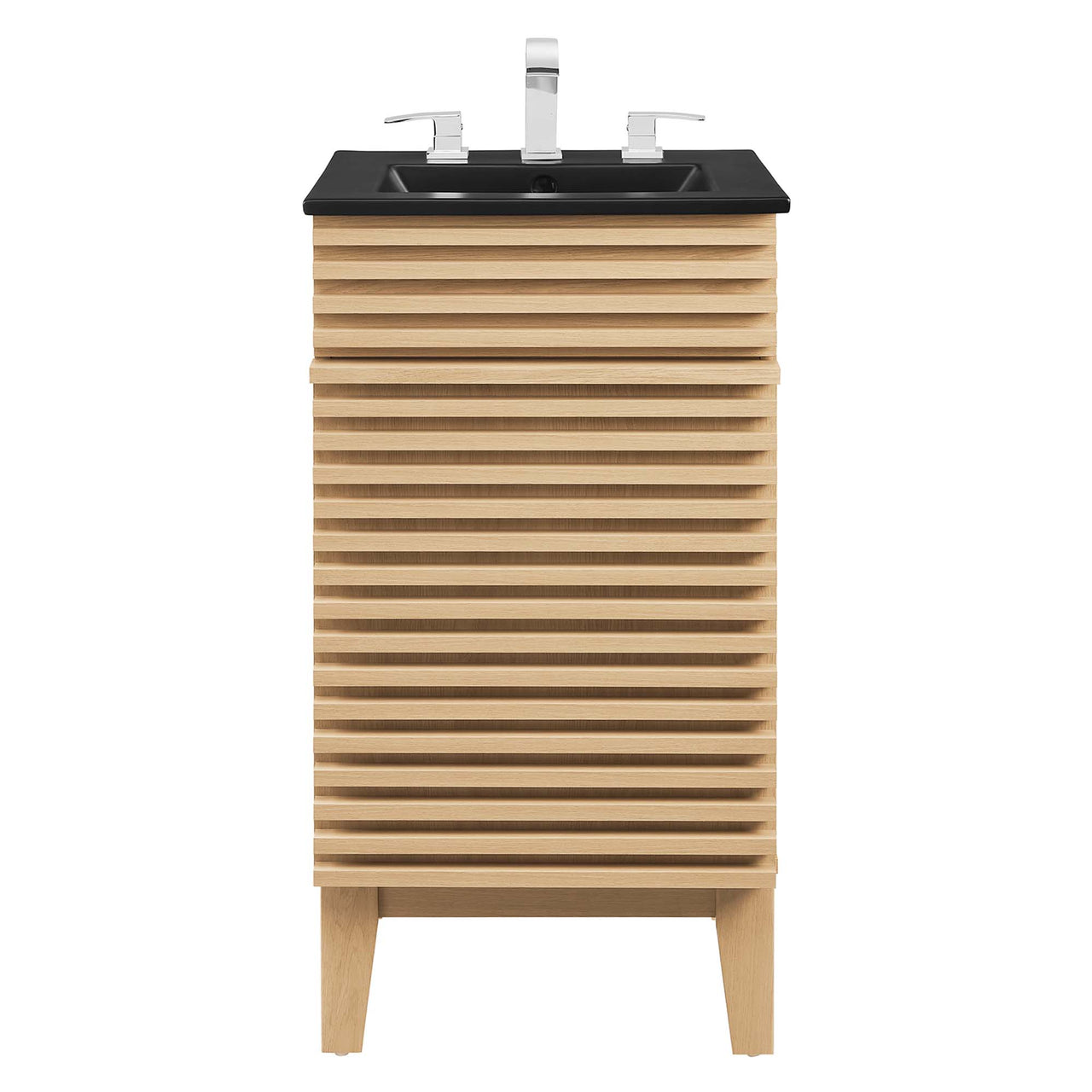 Ventra Vanity Unit, Extra Small, Oak & Black