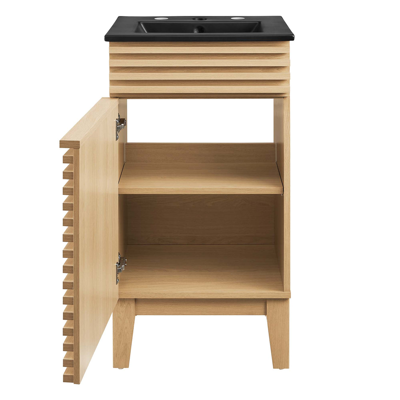 Ventra Vanity Unit, Extra Small, Oak & Black