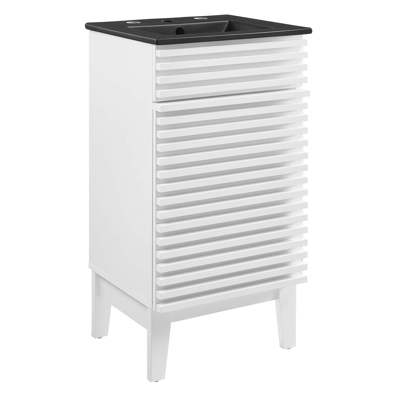 Ventra Vanity Unit, Extra Small, White & Black